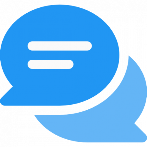 chat icon blue color for online support transparent png